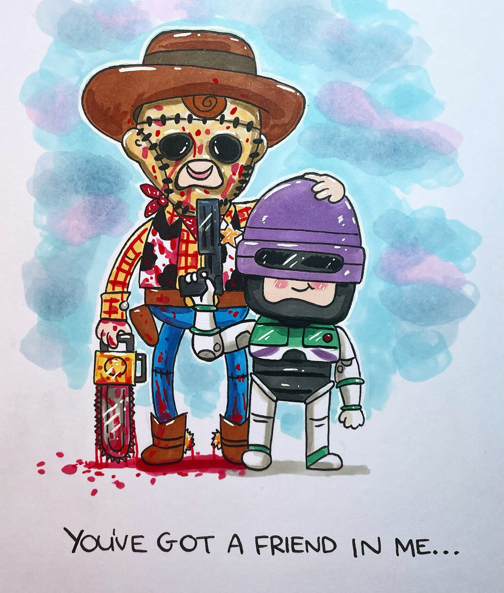 Mini Original ‘You’ve Got A Friend…’ Drawing (A5)