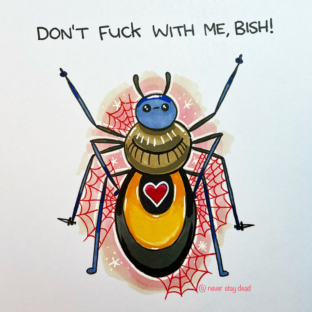 Mini Original ‘Spider Bish’ Drawing (A5)