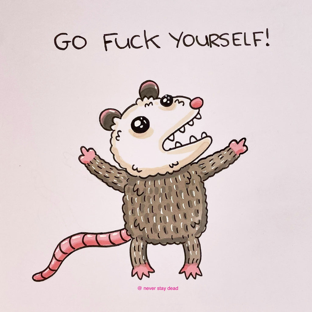 Mini Original ‘Possum’ Drawing (A5)