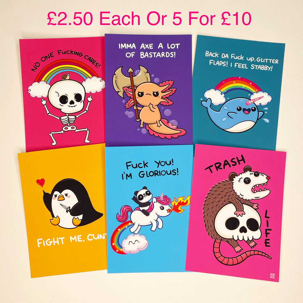 Postcards - Single Card (Select With Drop Down Menu)