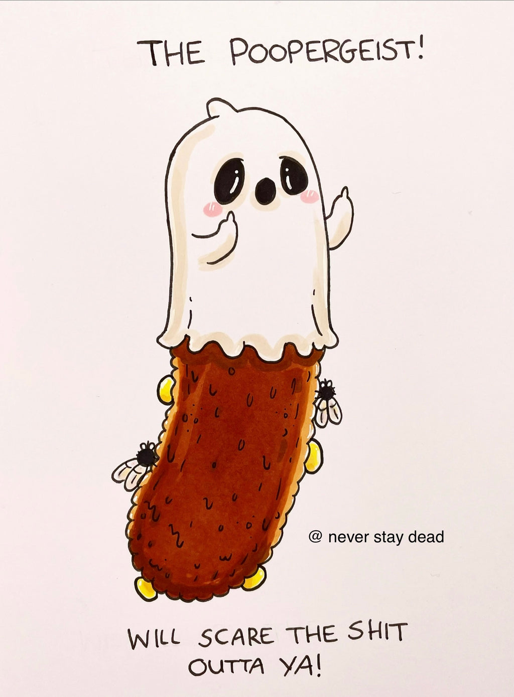 Mini Original ‘Poopergeist’ Drawing (A5)