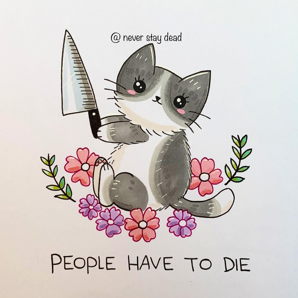 Mini Original ‘People Have To…’ Drawing (A5)