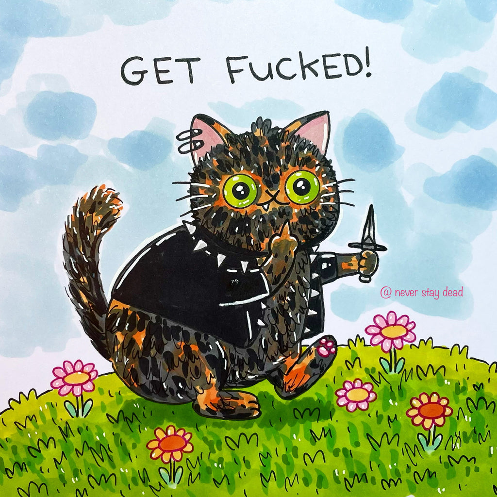 Mini Original ‘Punk Tortie’ Doodle (A5)