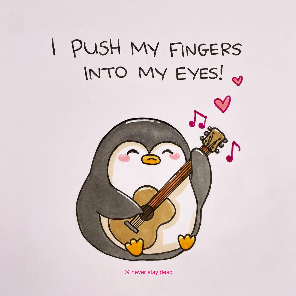 Mini Original ‘I Push My Fingers…’ Drawing (A5)