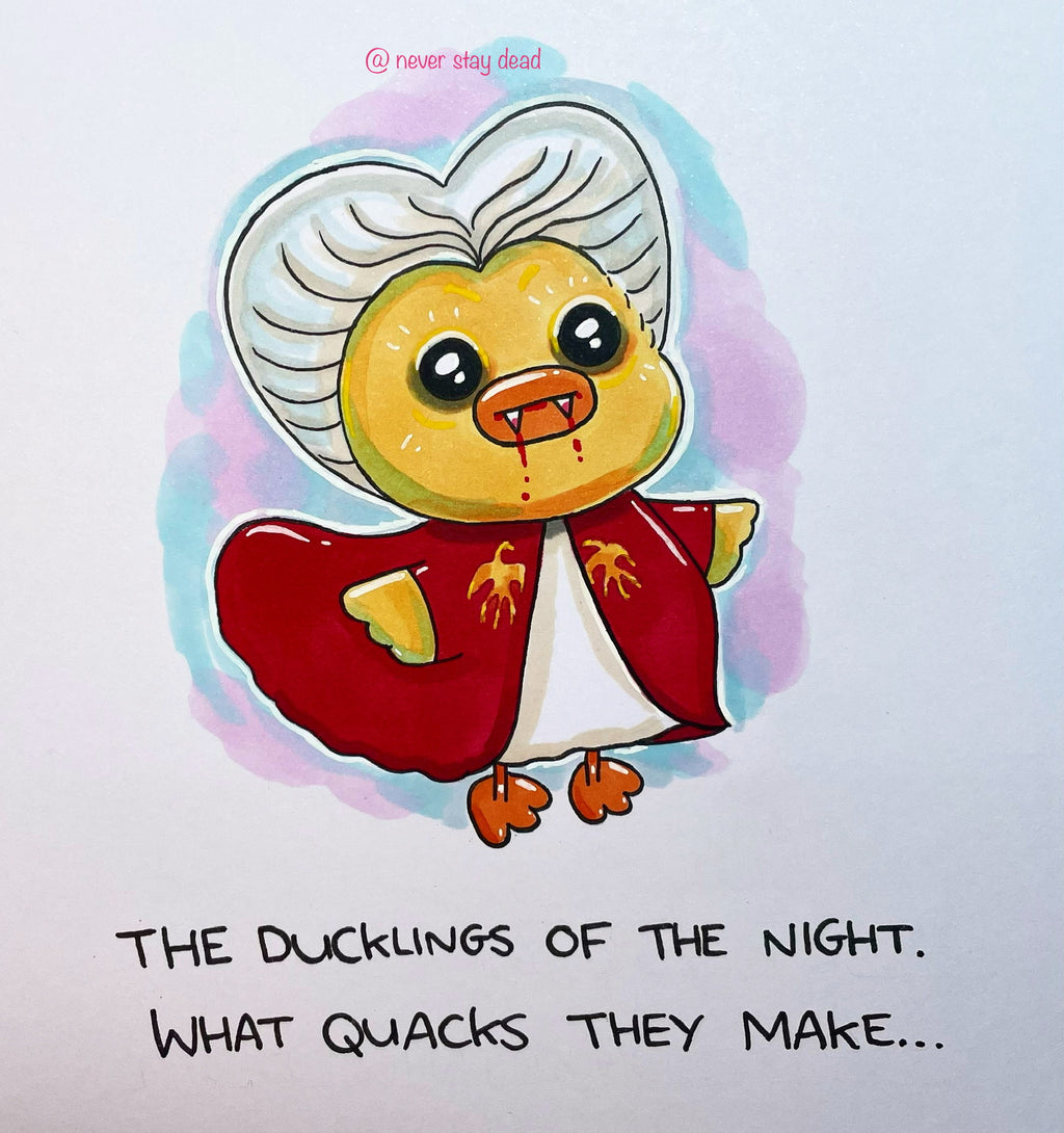 Mini Original ‘Duckula’ Doodle (A5)