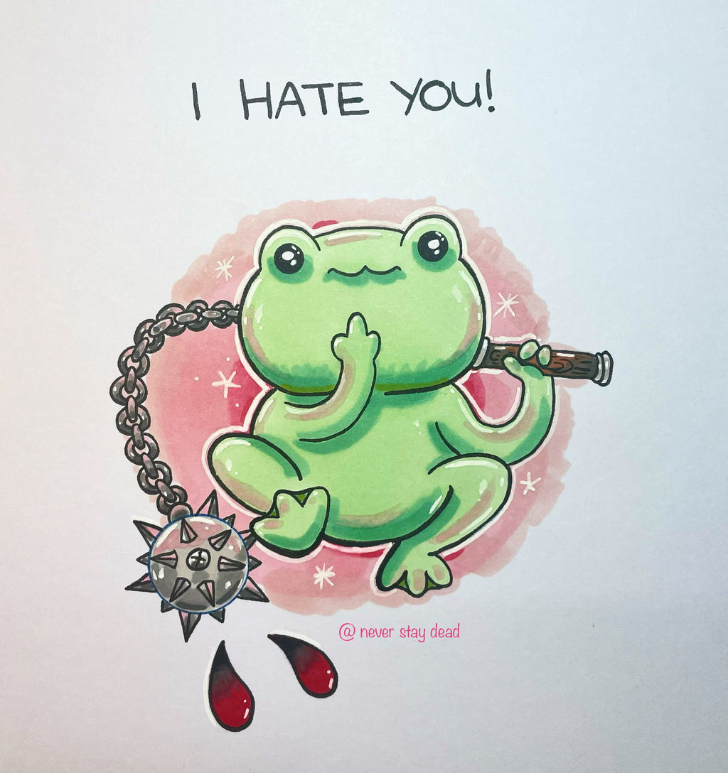 Mini Original ‘Death Frog’ Doodle (A5)