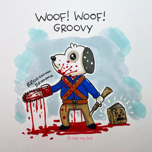 Mini Original ‘Ash The Dog’ Drawing (A5)