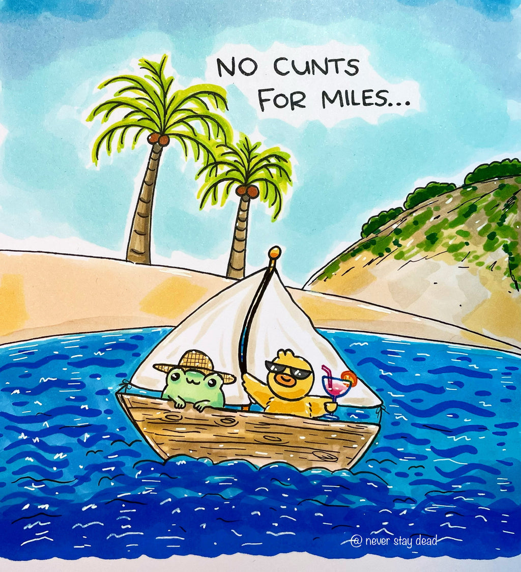Mini Original ‘Summer Sailing’ Drawing (A5)