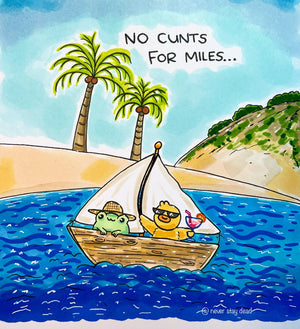 Mini Original ‘Summer Sailing’ Drawing (A5)