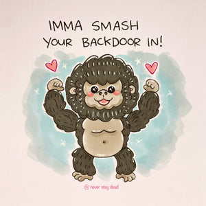 Mini Original ‘Cute Gorilla’ Doodle