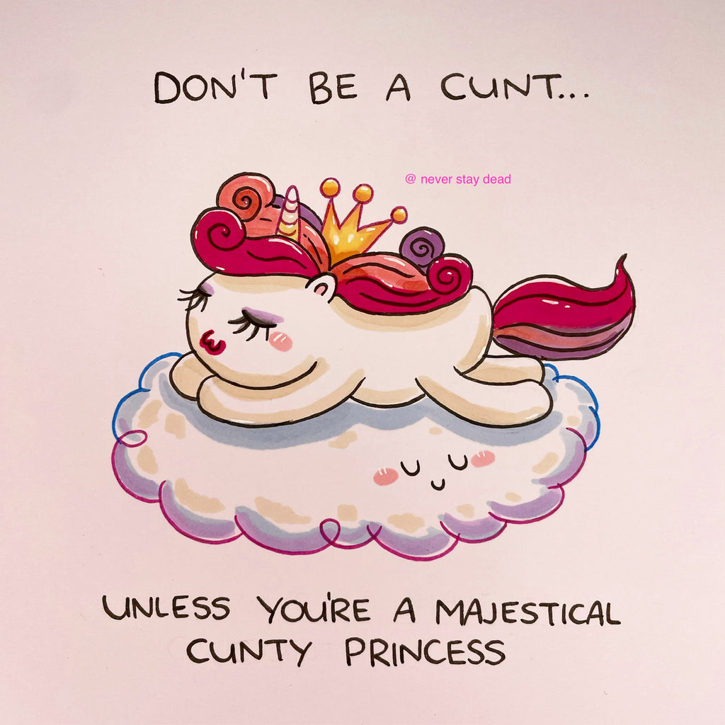 Mini Original ‘Unicorn Princess’ Drawing (A5)