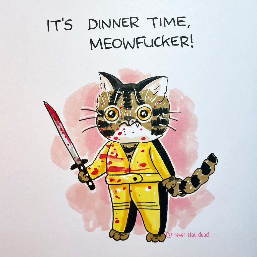 Mini Original ‘It’s Dinner Time…’ Drawing (A5)