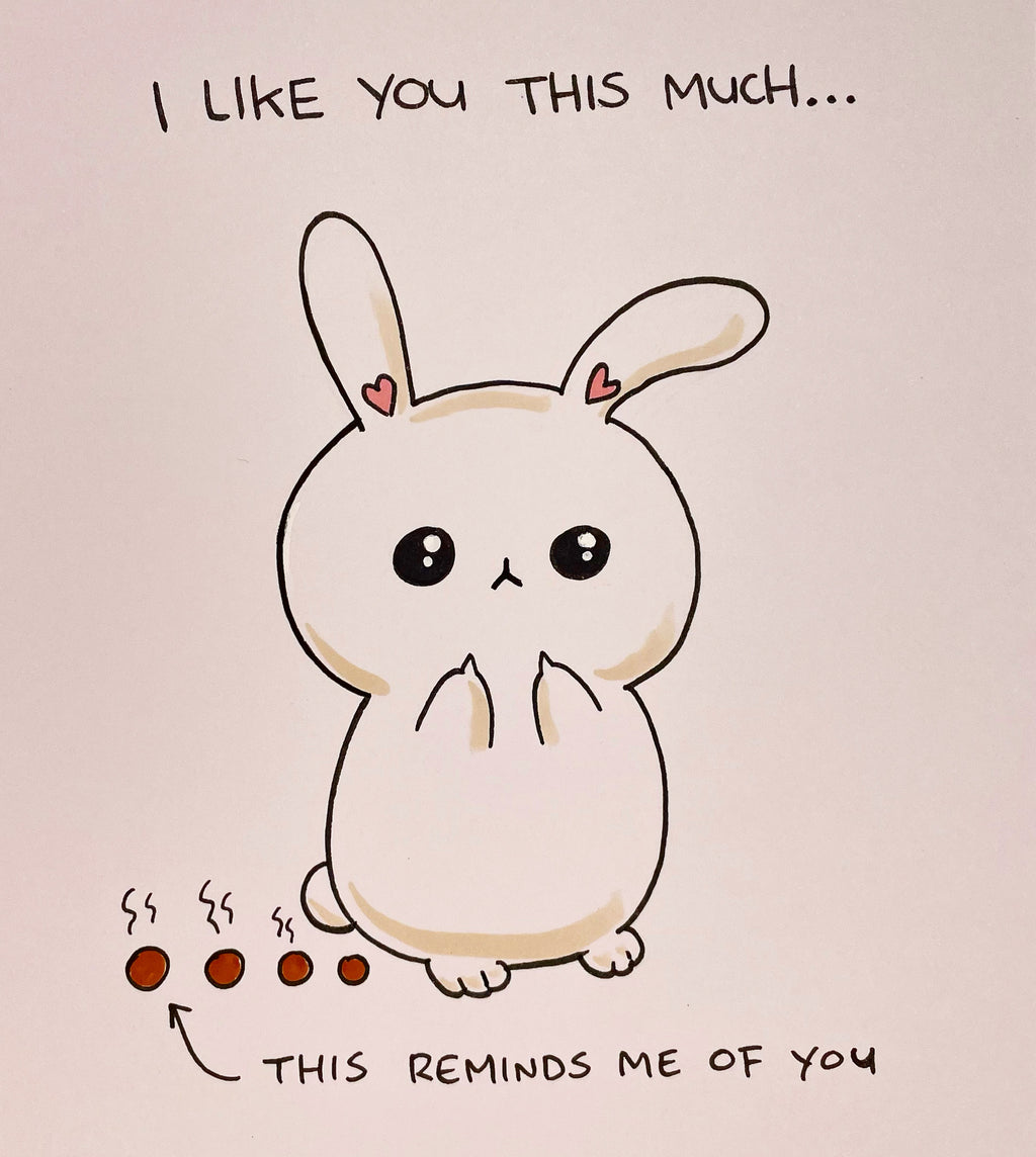 Mini Original ‘Freehand Bunny’ Doodle