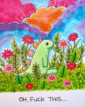 Mini Original ‘Stegosaurus’ Drawing (A5)