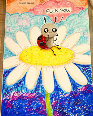Original ‘Swirly Ladybird’ Drawing (A2)