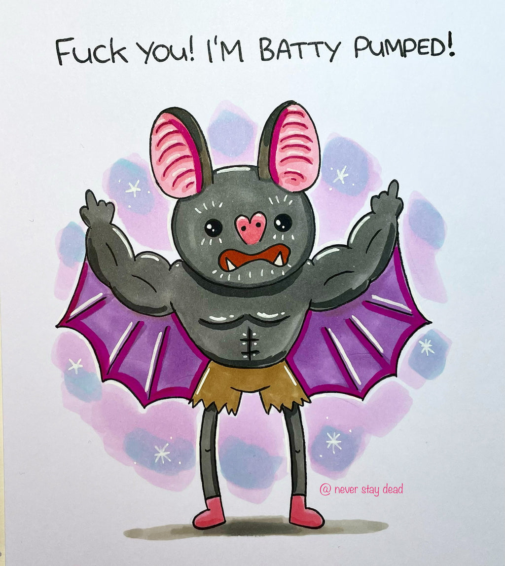 Mini Original ‘Bat Beast’ Drawing (A5)