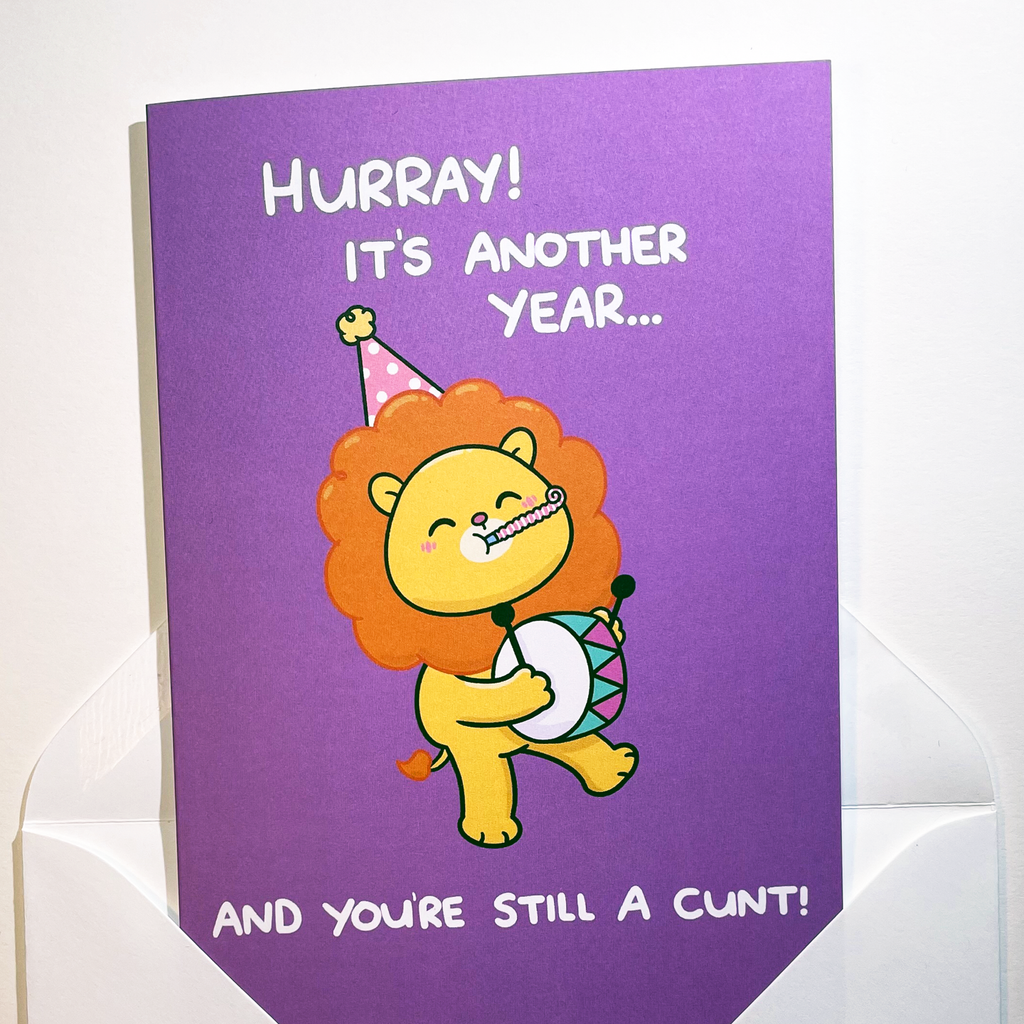 ‘Hurray!’ Lion Card
