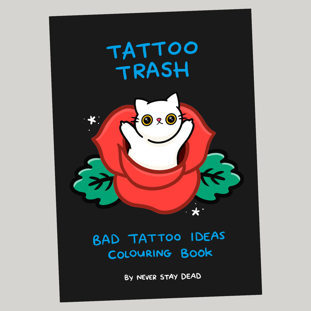 Pre-Order ‘Tattoo Trash’ Colouring Book (Released June 21st)