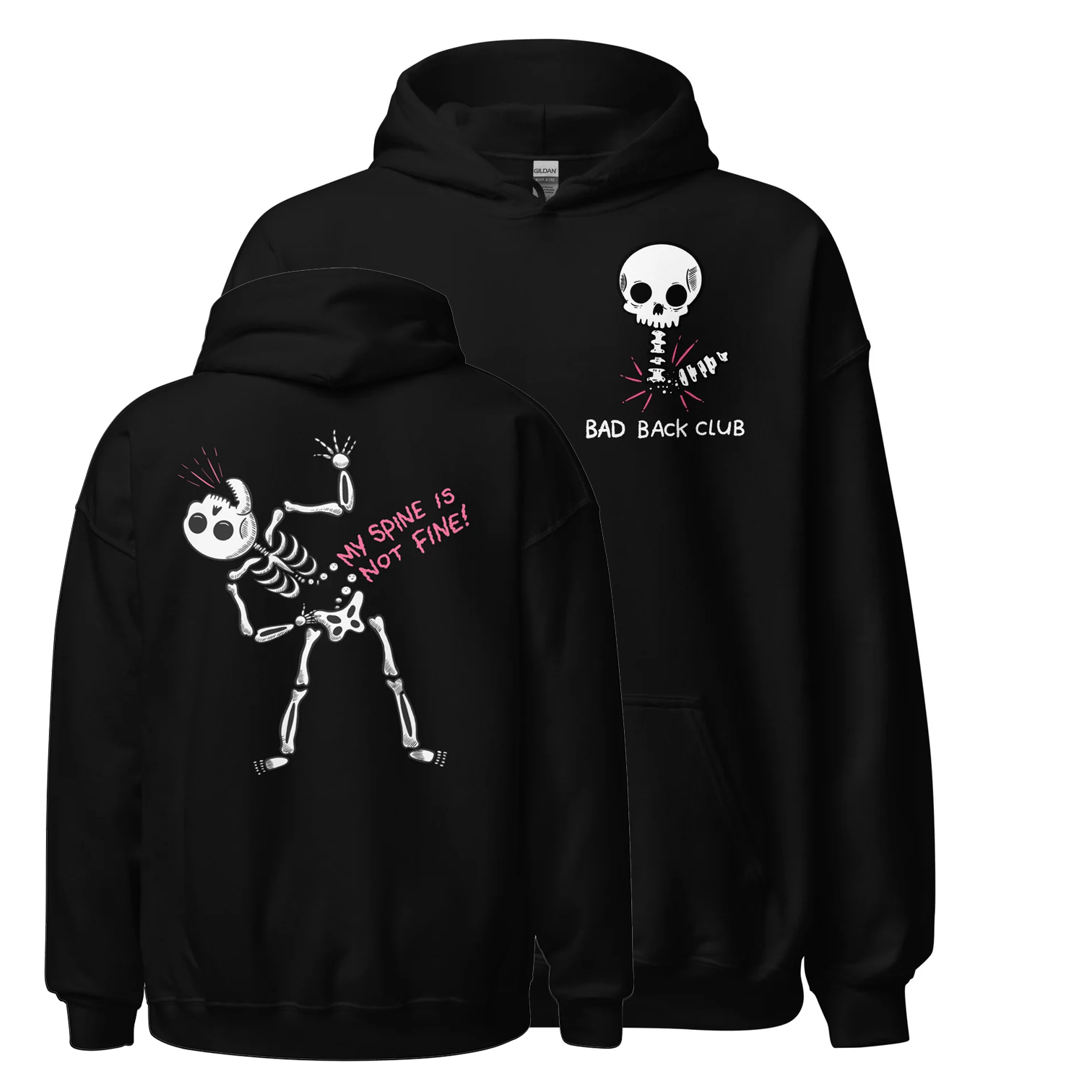 'Bad Back Club' Unisex Hoodie