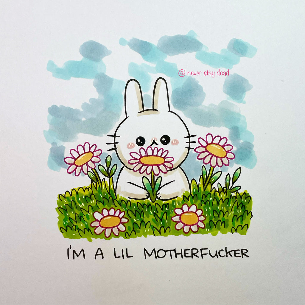 Mini Original ‘Lil Bunny’ Drawing (A5)