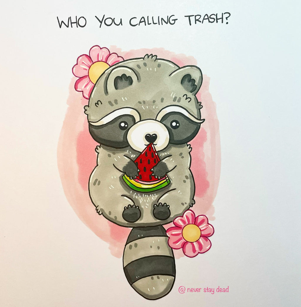 Original ‘Who You Calling Trash?’ Drawing (A4)
