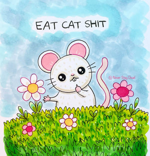 Mini Original ‘Eat Cat S…’ Doodle (A5)