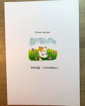 Micro Original ‘Maybe Tomorrow’ Drawing (A5)