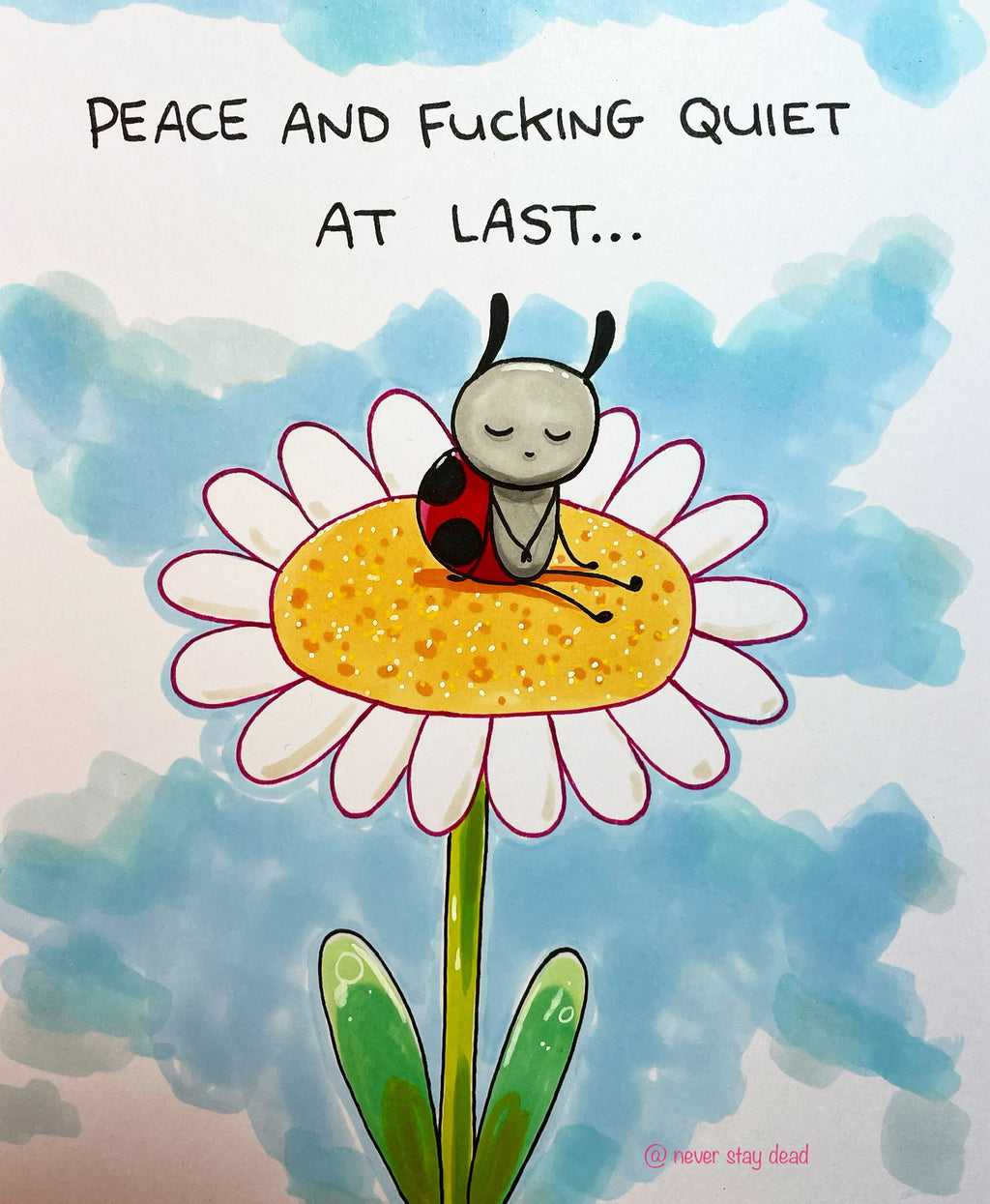Mini Original ‘Peace And Quiet’ Drawing (A5)