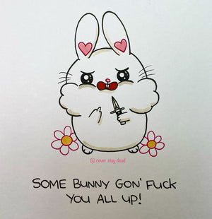 Mini Original ‘Tough Bunny’ Drawing (A5)