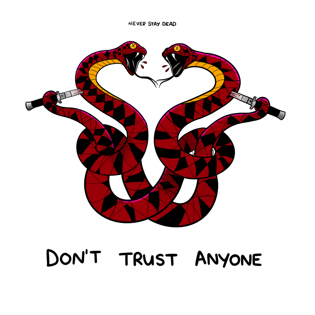 ‘Don’t Trust Anyone’ Print (8x8)