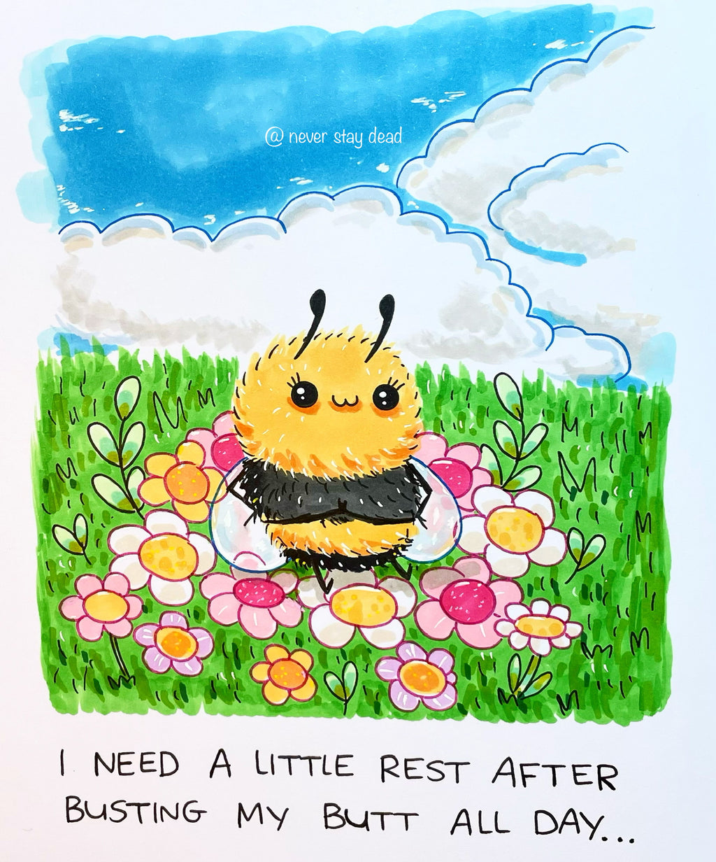 Mini Original ‘I Need A Little Rest…’ Doodle