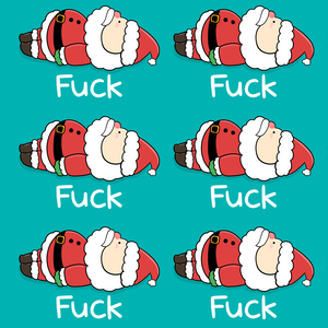 ‘F#!k’ Santa Wrapping Paper (50x70cm Sheet)