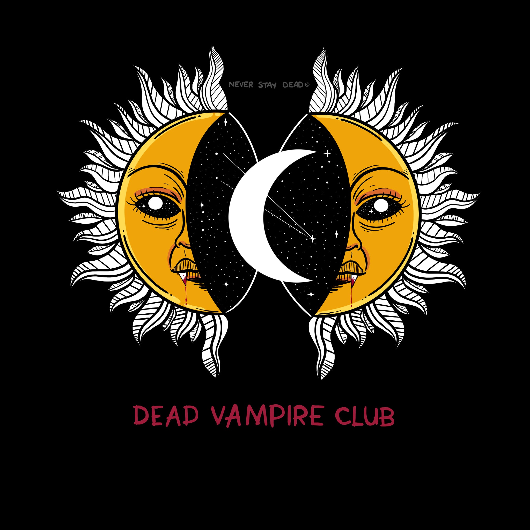 'Dead Vampire Club (Sun & Moon)' Print