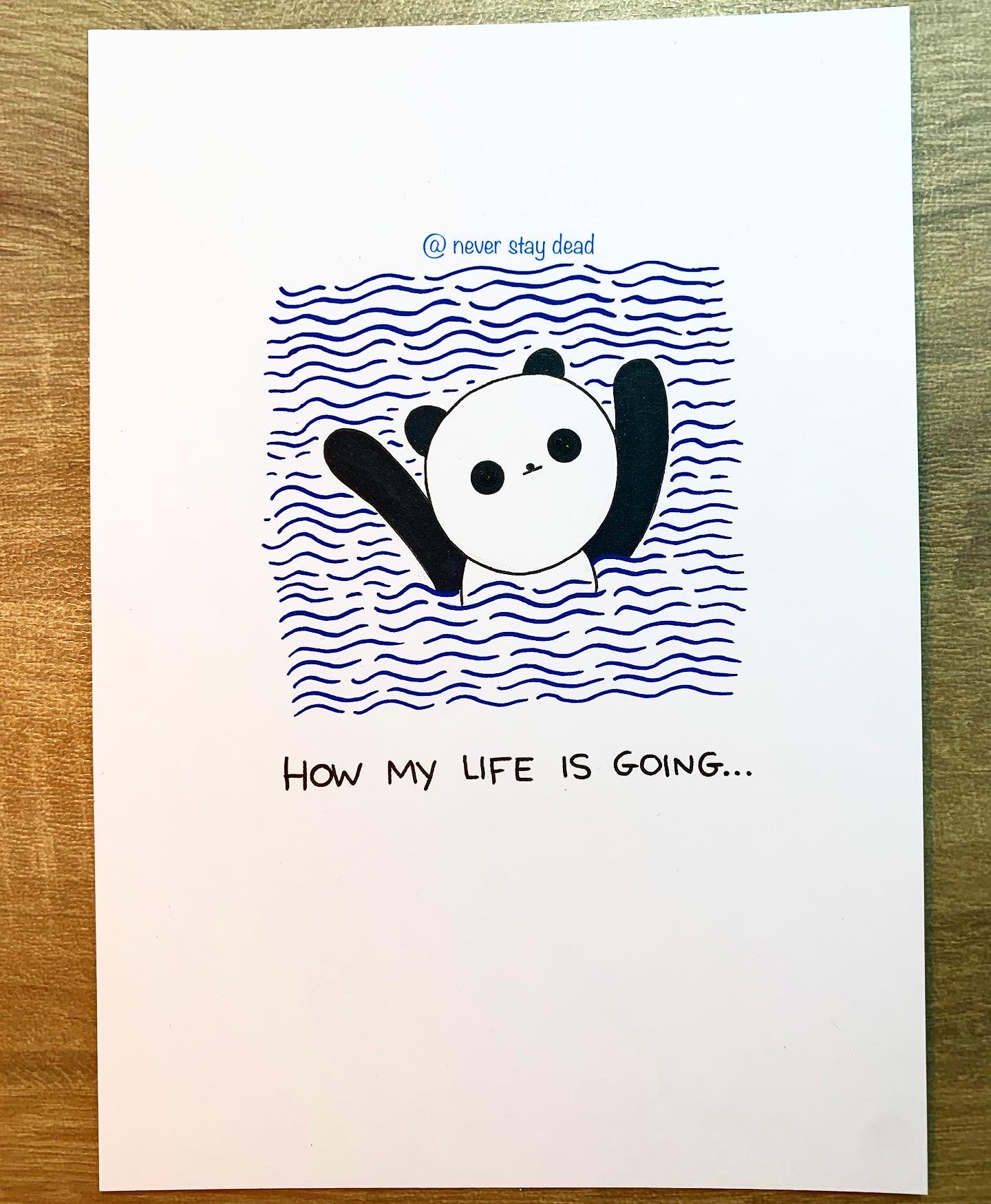 Mini Original ‘How My Life Is Going...’ Doodle (A5)