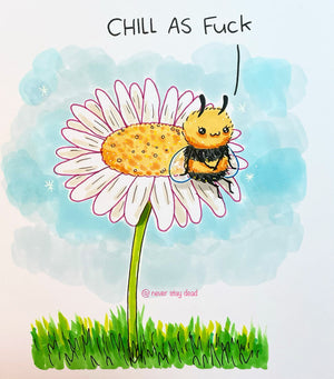 Mini Original ‘Chill As F…’ Doodle (A5)