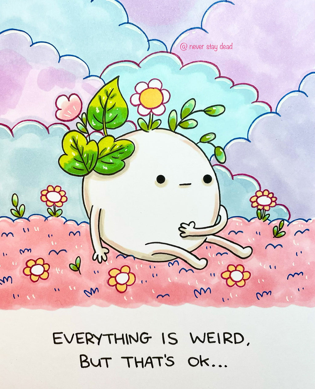 Mini Original ‘Everything Is Weird’ Doodle (A5)