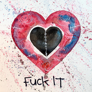 Original ‘Ink Heart’ Watercolour & Ink (A5) PLEASE SELECT WITH DROP DOWN MENU
