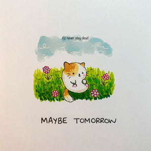 Micro Original ‘Maybe Tomorrow’ Drawing (A5)