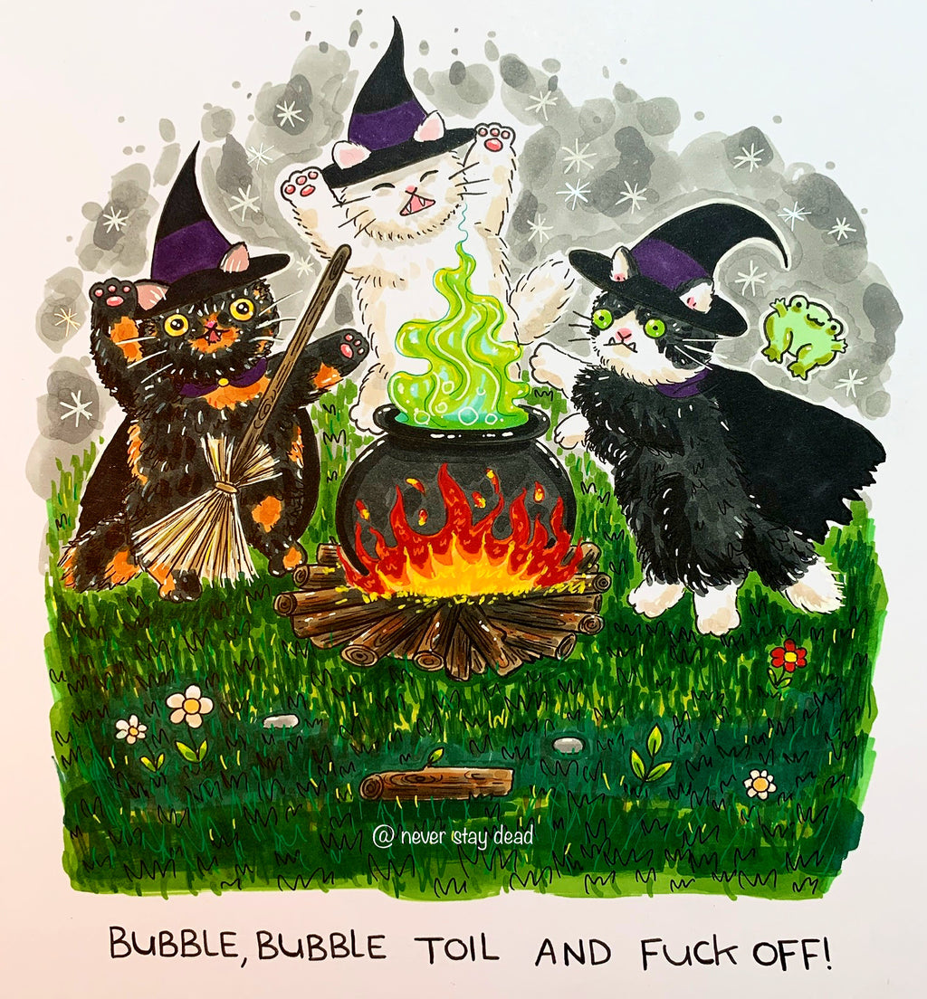 Original ‘Bubble, Bubble…’ Drawing (A4)