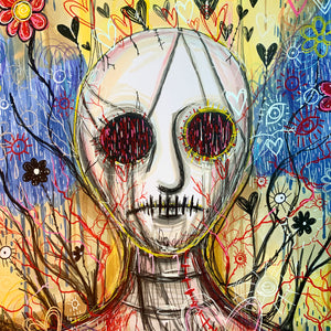 Original ‘The Grief Seems Endless Because The Love Was Deep’ Mixed Media (A4)