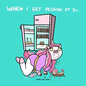 ‘When I Get Peckish...’ Print (8x8)
