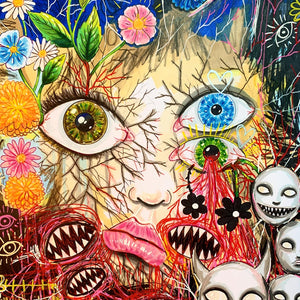 Original ‘We All Have Demons’ Mixed Media (A4)