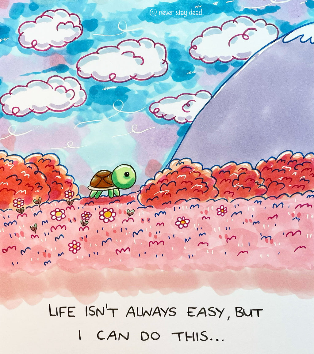 Mini Original ‘Life Isn’t Always Easy…’ Drawing (A5)