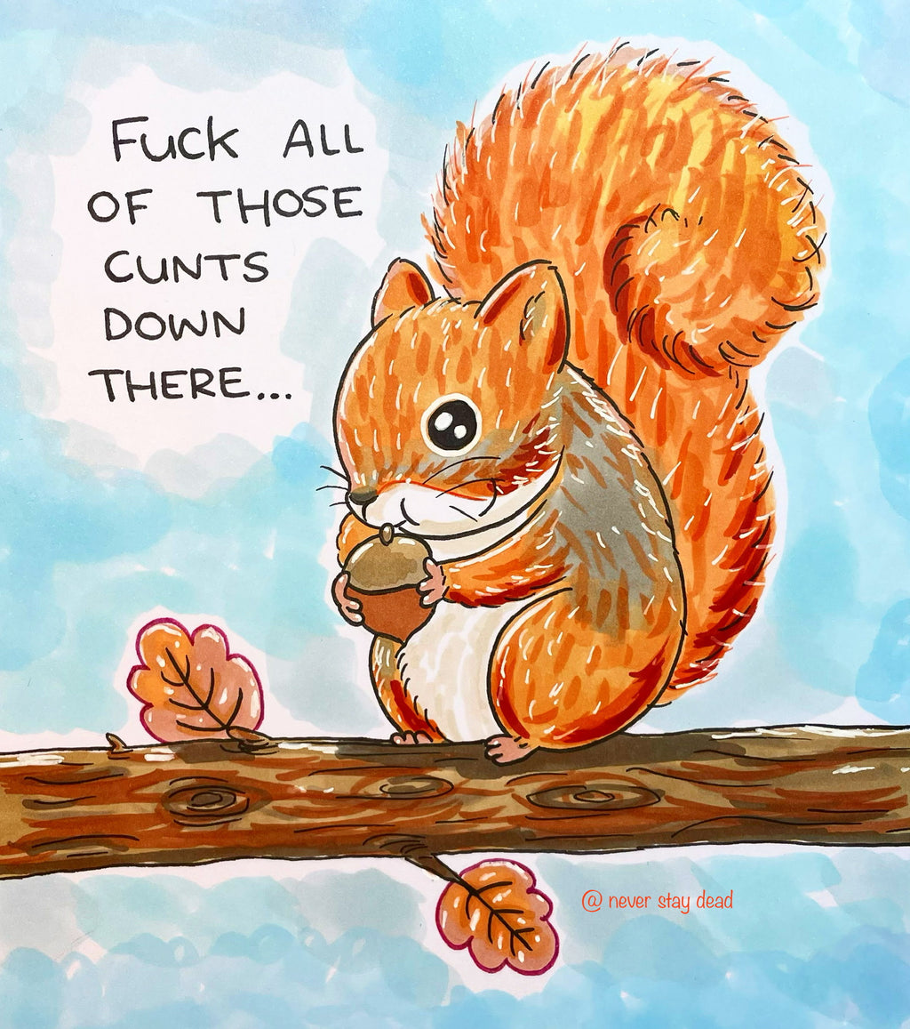 Mini Original ‘Squirrel’ Doodle (A5)
