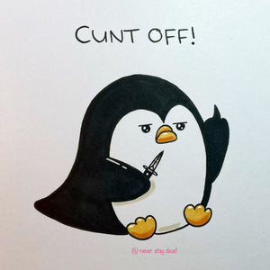 Mini Original ‘Stabby Penguin’ Doodle (A5)