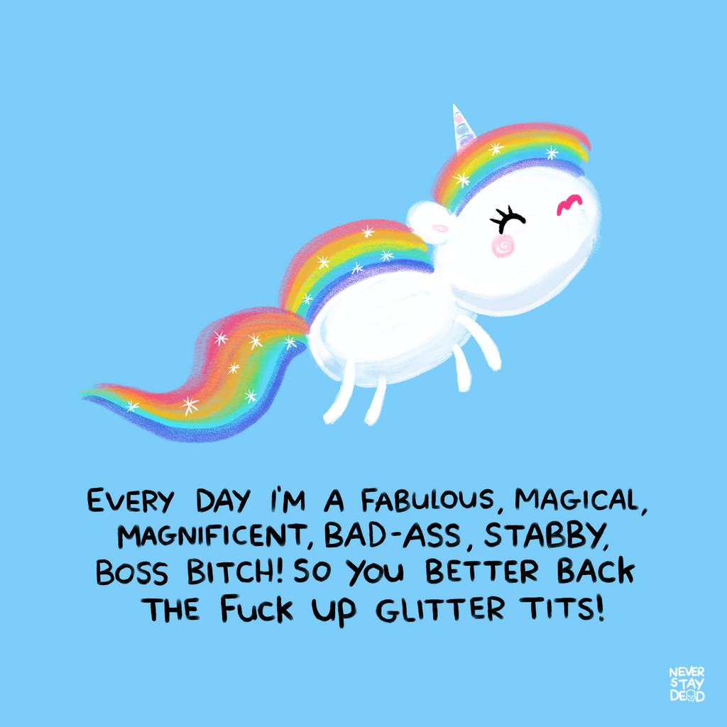 ‘Every Day…Unicorn’ Print (8x8)