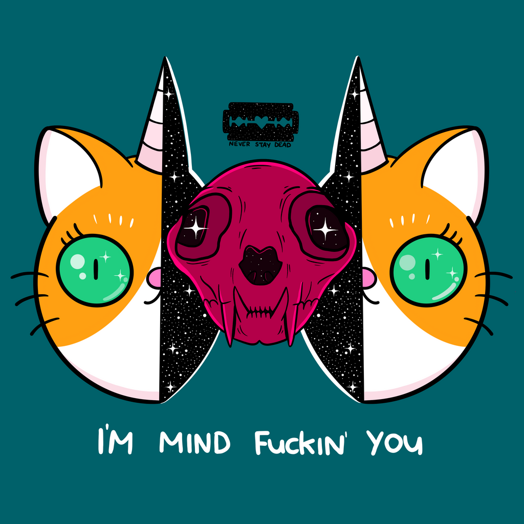 'Cat Skull' Print