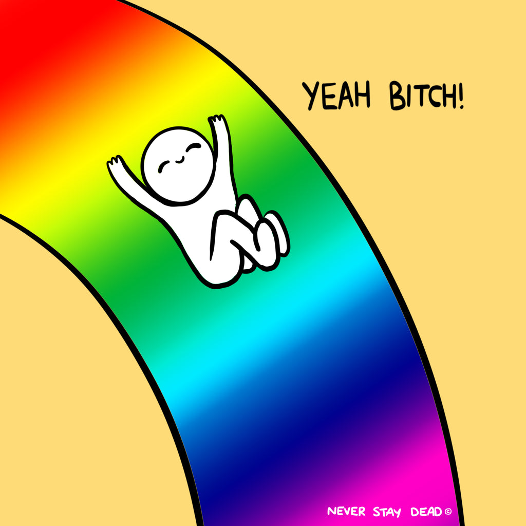 Rainbow Slide Print (8x8)