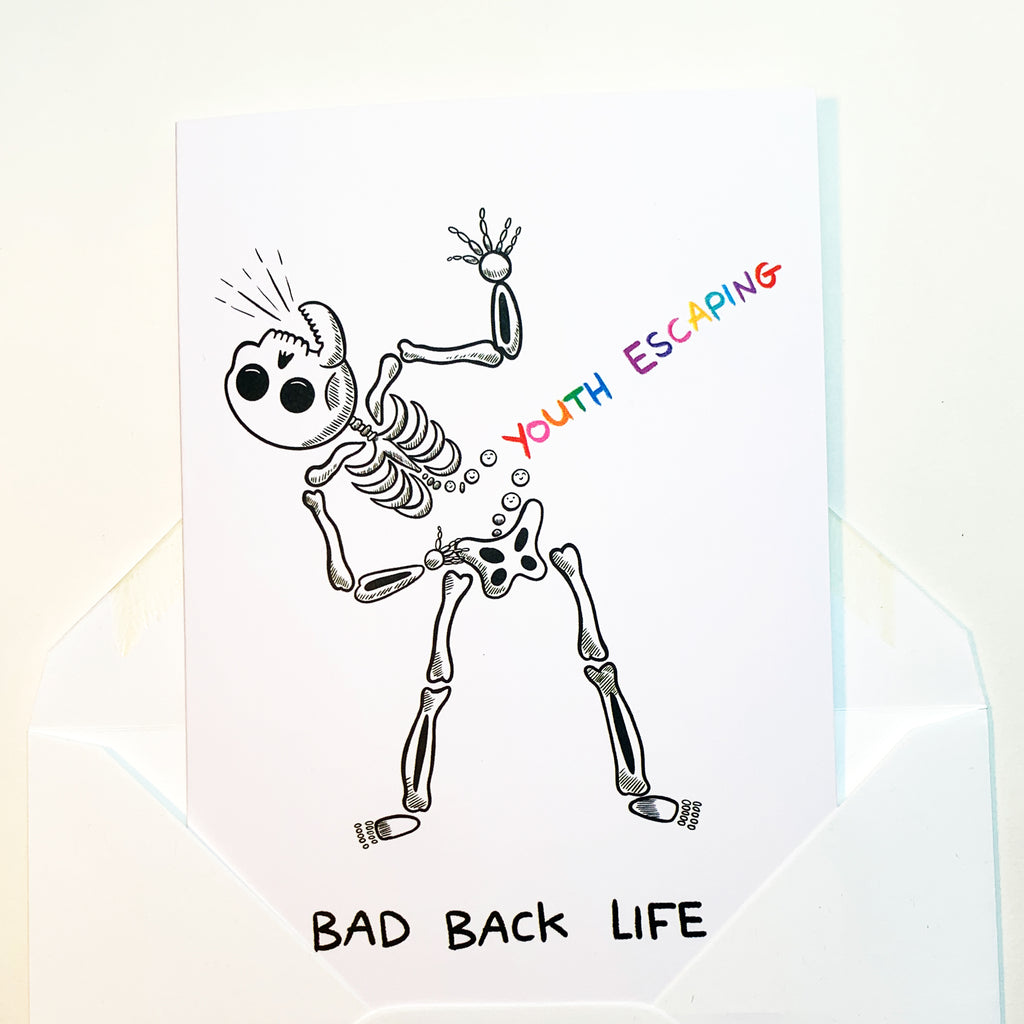 'Bad Back Life' Card