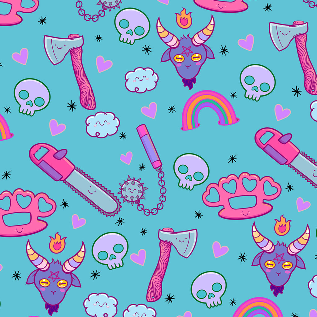 Pastel Goth Baphomet Wrapping Paper (50x70cm Sheet)